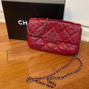 Red Chanel Flap Bag